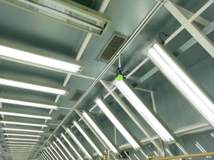 吉利汽車噴霧降塵技術