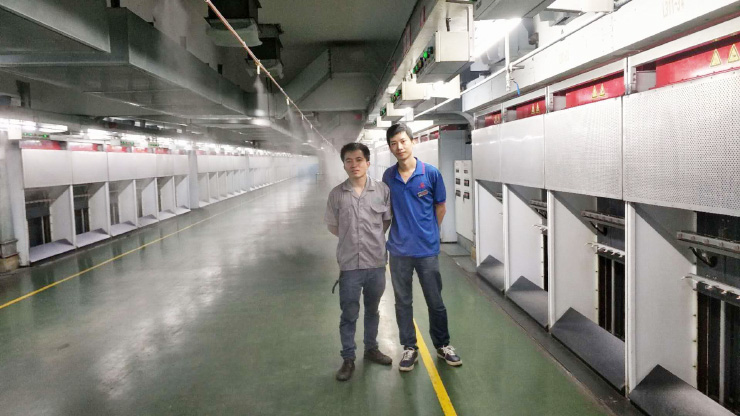 福建錦興集團紡絲車間工業加濕系統順利完工，客戶使用滿意！