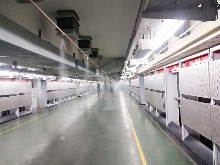 福建錦興集團紡絲車間工業加濕系統順利完工，客戶使用滿意！