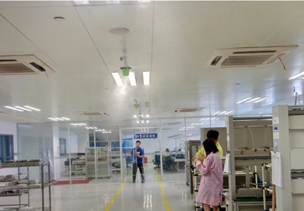 電子廠工業加濕器安裝效果圖