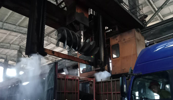 工廠車間噴霧降塵運作效果圖