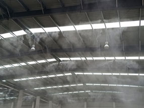 安慶市路建商品混凝土公司噴霧降塵案例