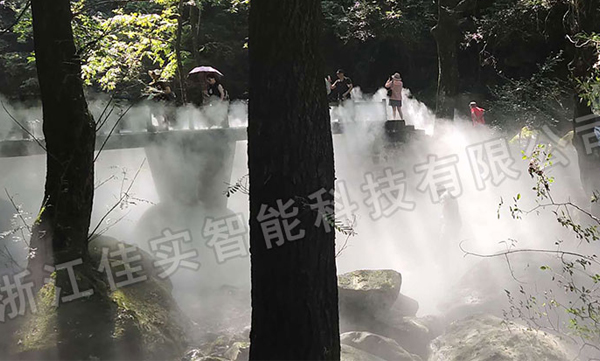 桐廬白云澗人造霧系統完成安裝