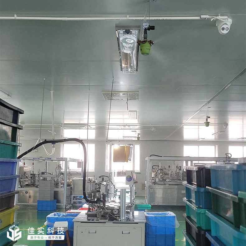 浙江永升包裝有限公司安裝佳實干霧加濕器，提升化妝品組裝車間濕度！